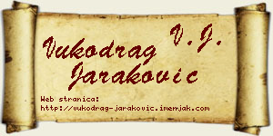 Vukodrag Jaraković vizit kartica